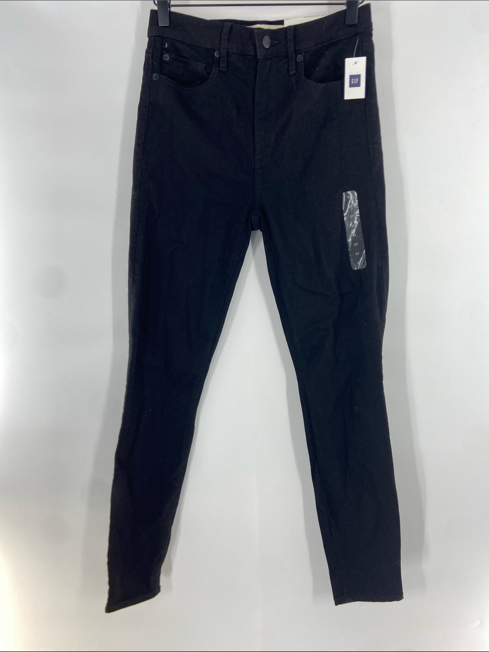 Gap 1969 Black High Rise Skinny Pants Jeans Size 27 NWT